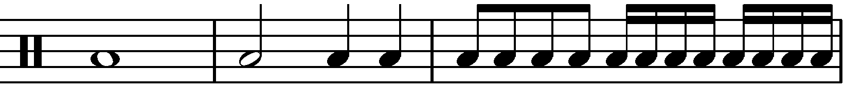 Examples of floor tom notation