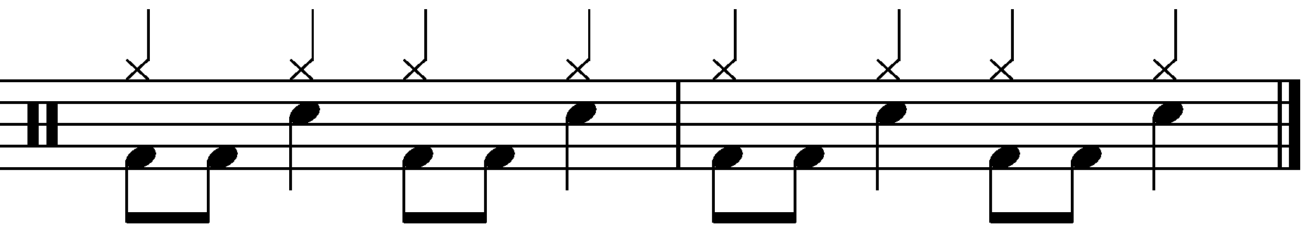 2 Bar Grooves - Example 1c