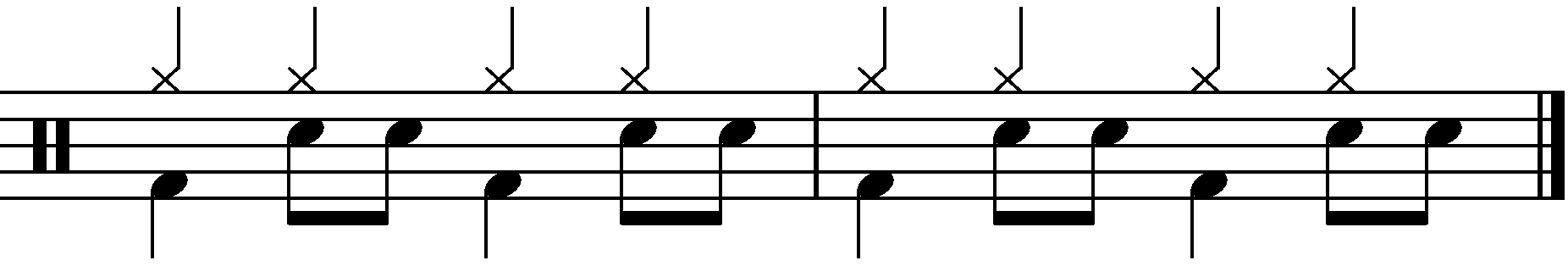 2 Bar Grooves - Example 1g