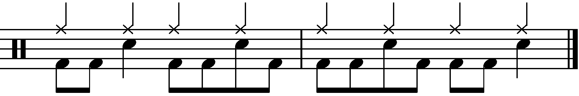 2 Bar Grooves - Example 2e