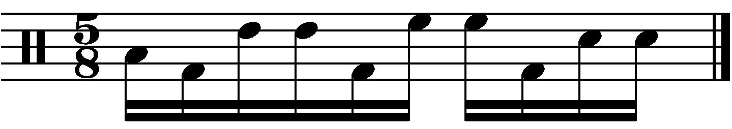 A Syncopated 5/8 Fill