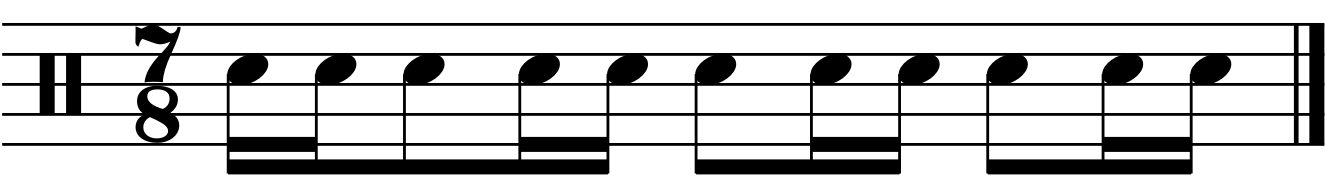 The rhythm for this fill