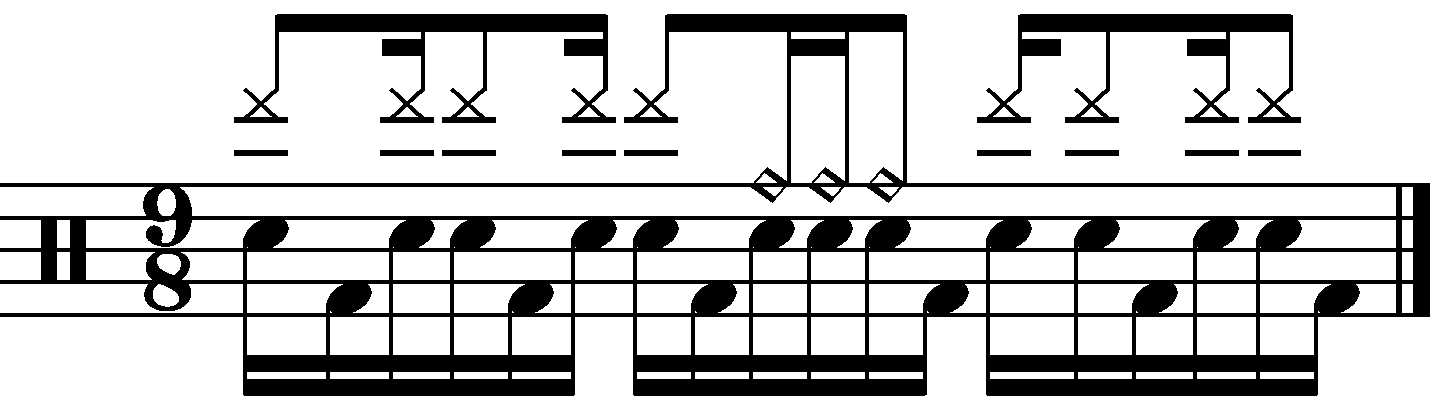 A Syncopated 9/8 Fill