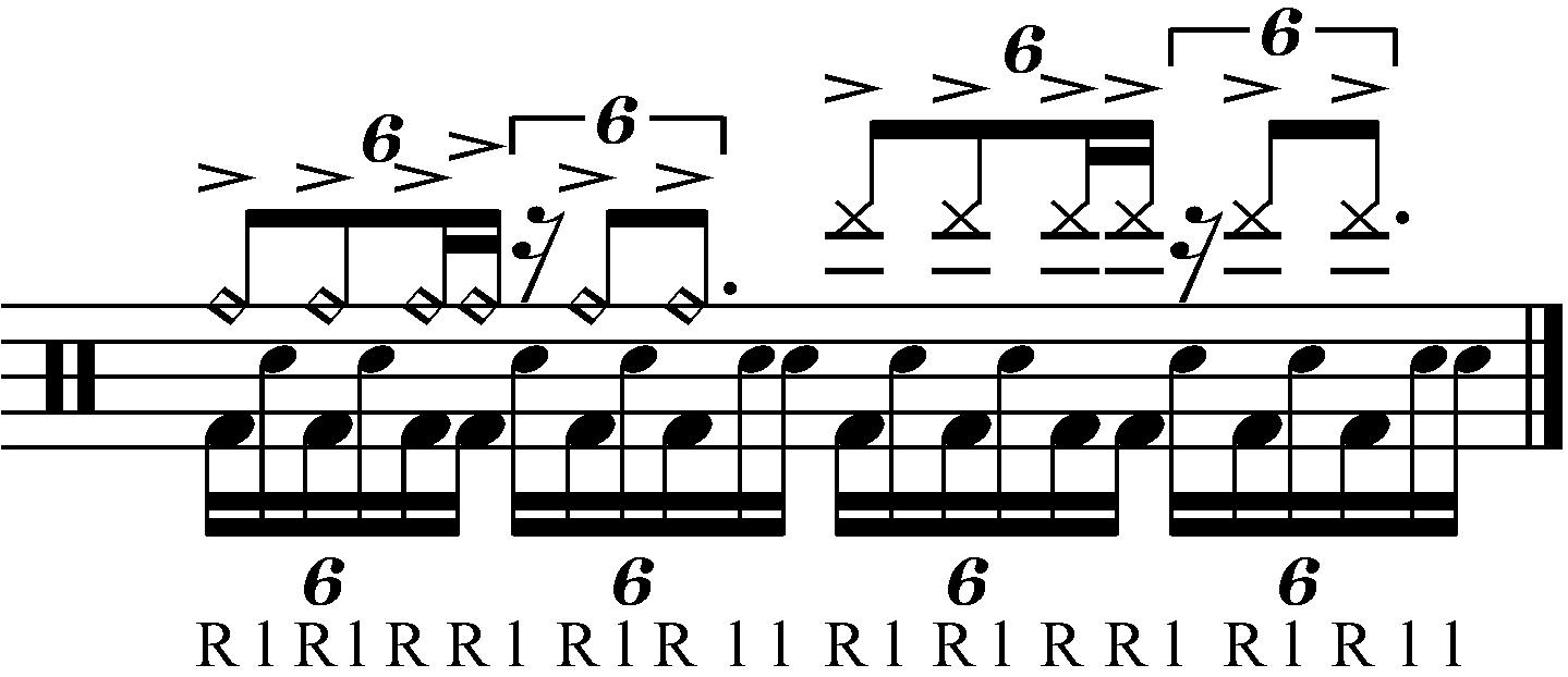 A full bar version of Fill 5 with feet
