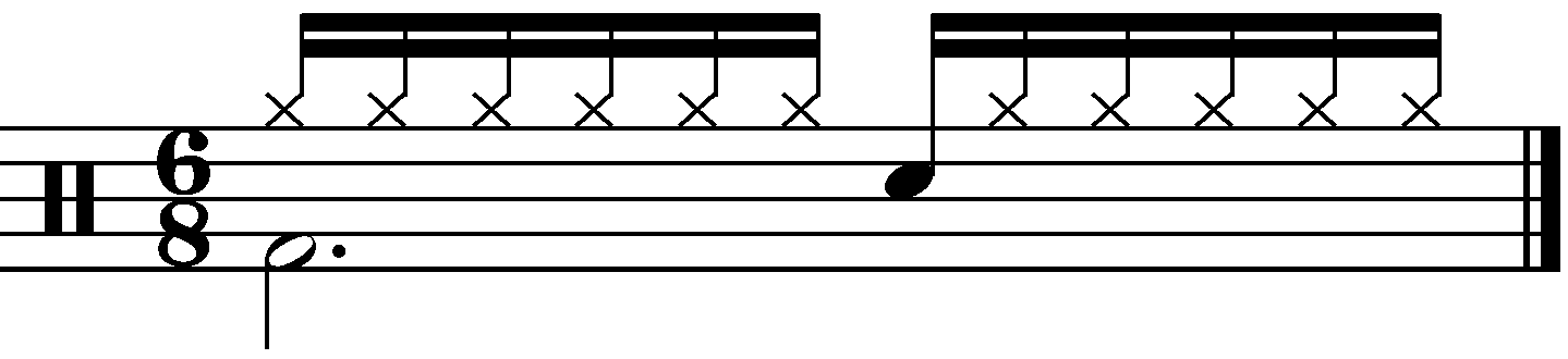 A four bar pattern with this concept applied