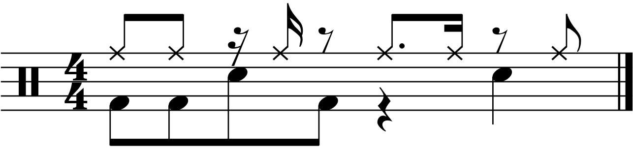 A 33334 rhythmed groove