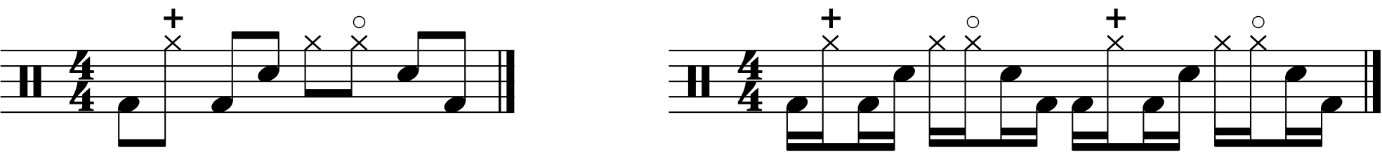 A swung linear 233 groove