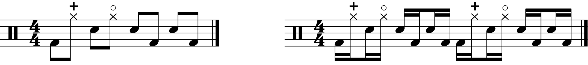 A swung linear 332 groove