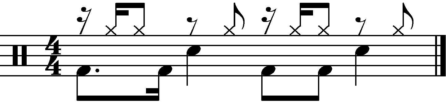 An offbeat eighth right hand groove with decorative e counts