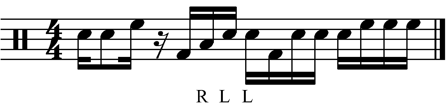A fill based on the R L L F pattern