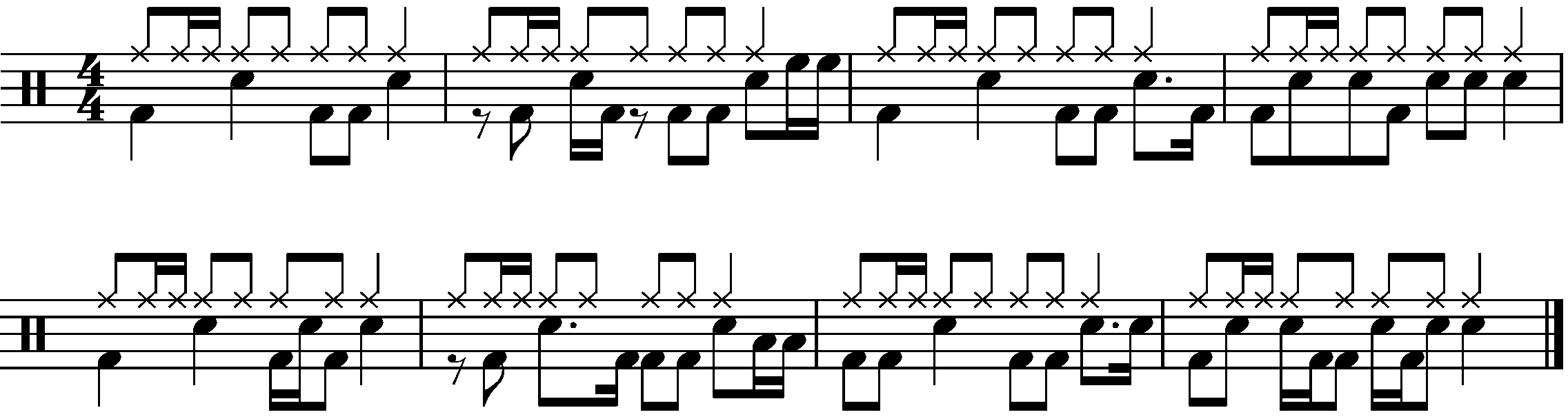 A short piece with a foot ostinato